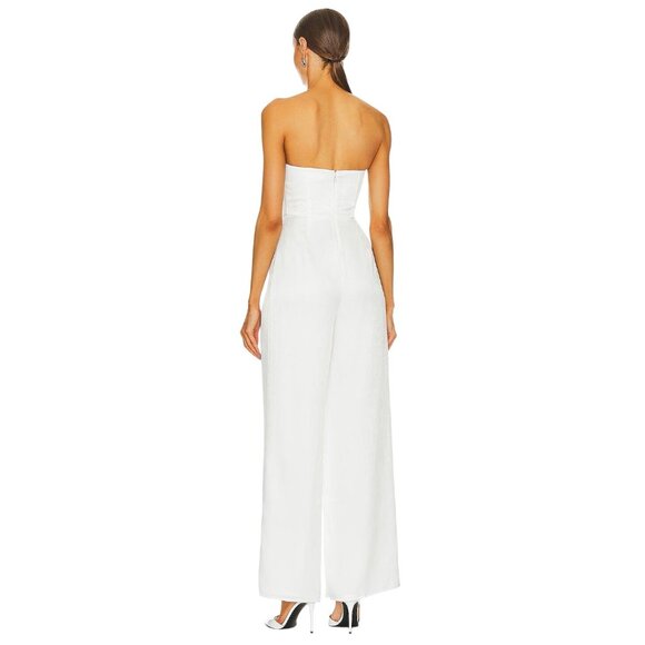 Lovers and Friends Cambri Jumpsuit in Ivory White XX-Small New Womens - Picture 2 of 9